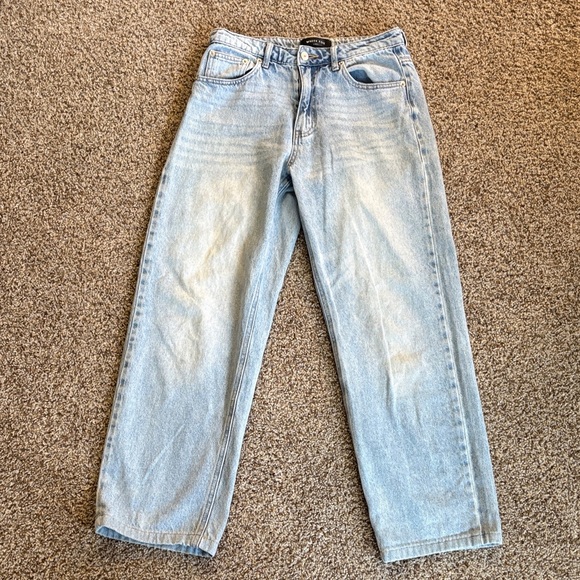 White Fox Boutique Denim - White Fox Boutique Light Wash Wide Leg Jeans